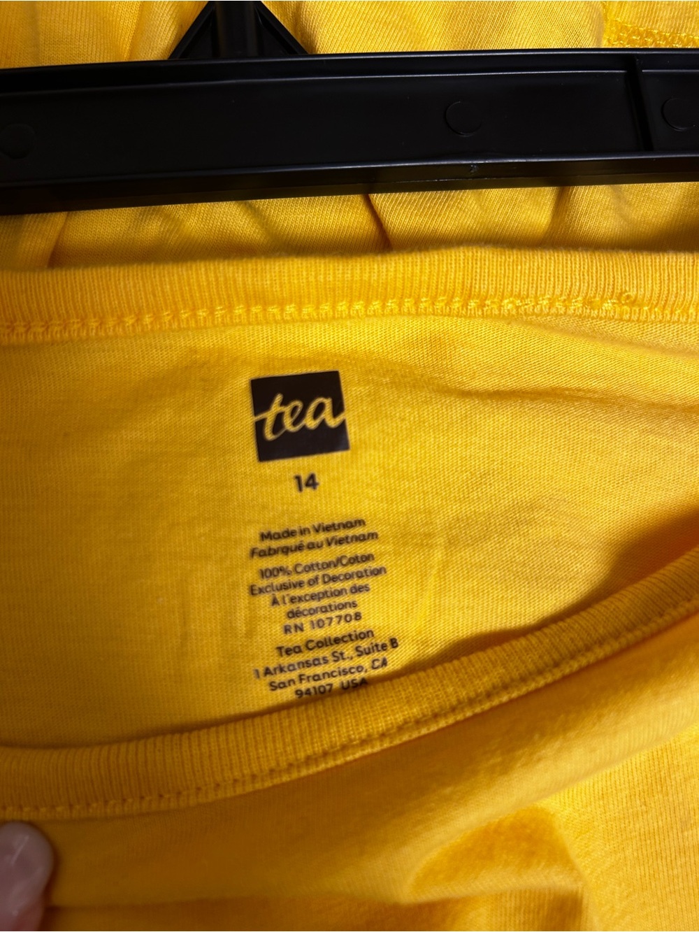 Tea Collection Yellow Ruffle Sleeve Tank Top - Picture 3 of 3